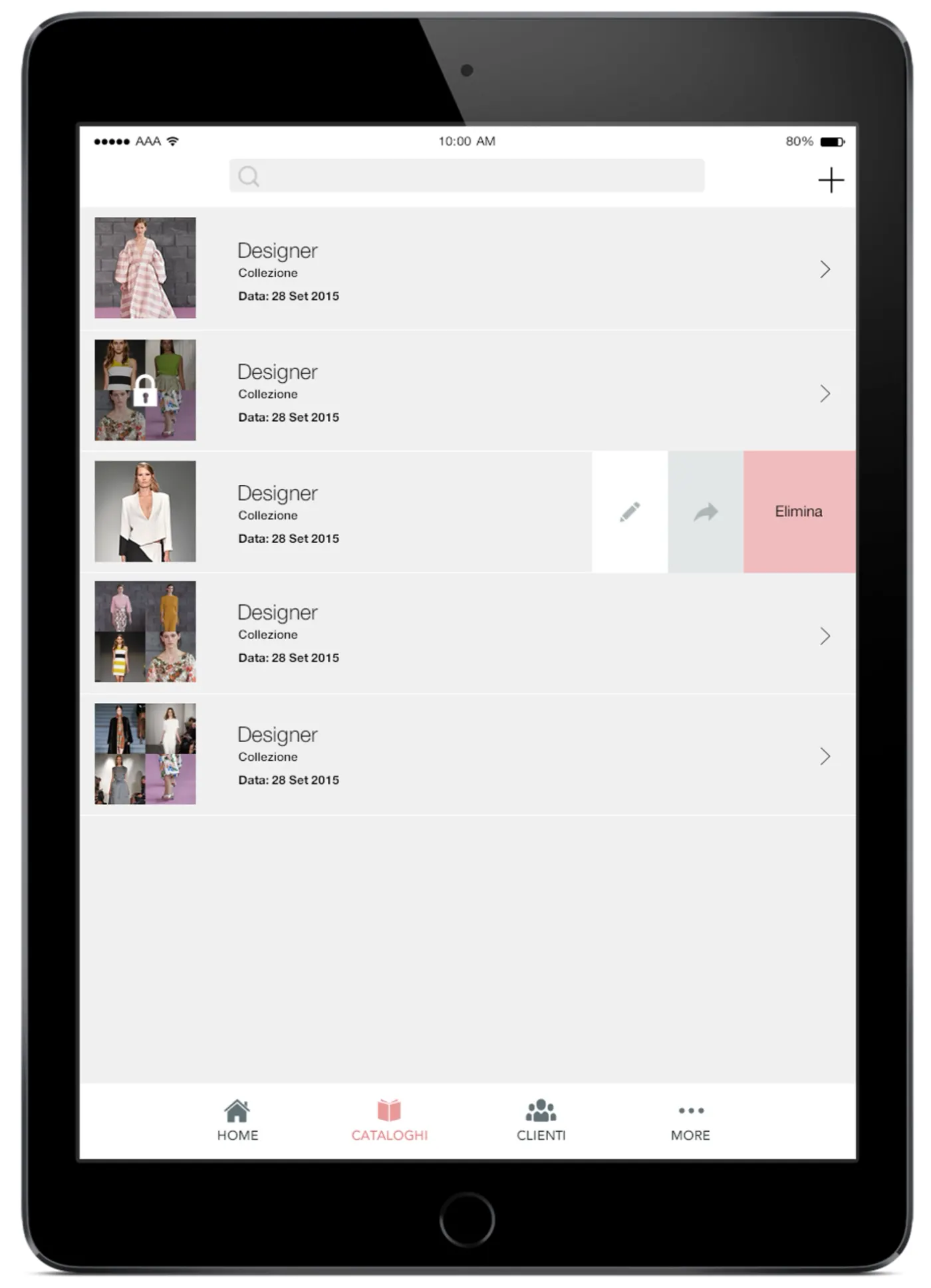 Tablet app screen 3