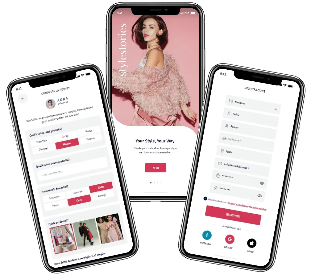 Mobile app screen 1