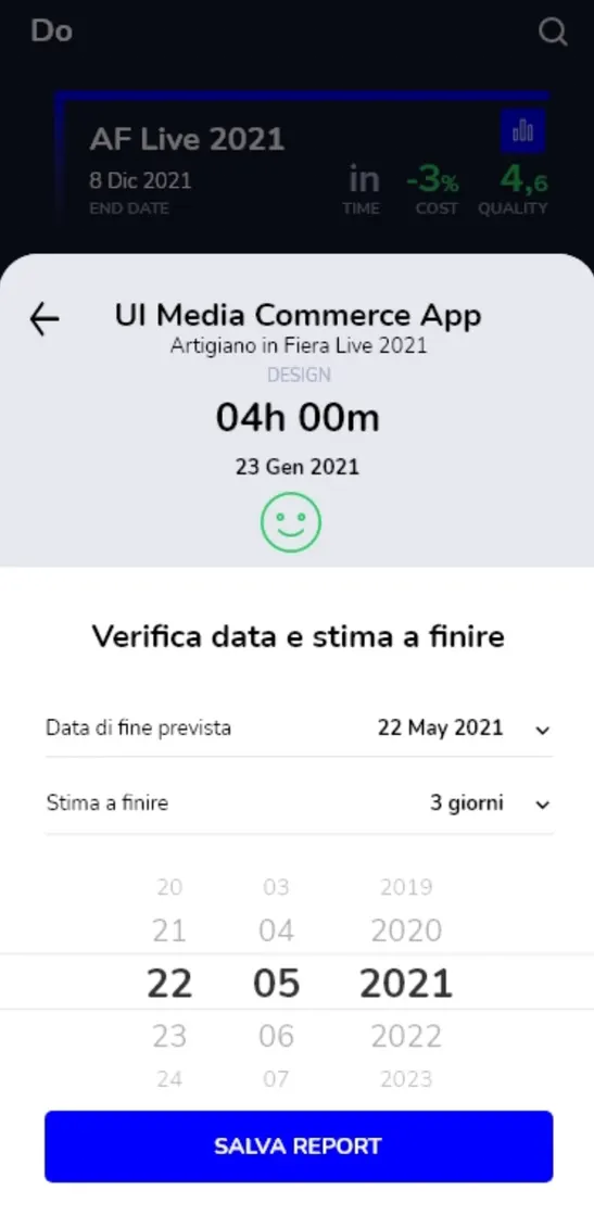 Mobile app screen 4