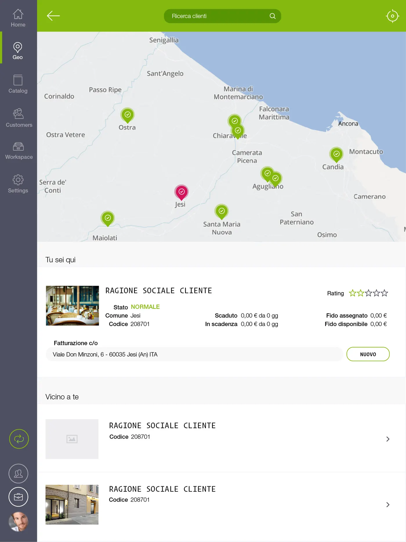 Tablet app screen 2