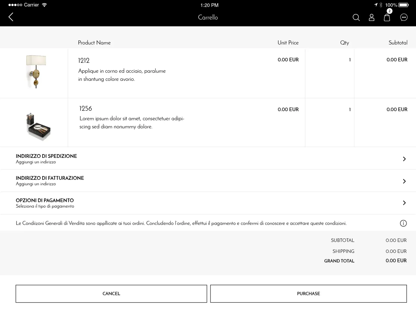 Tablet app screen 3