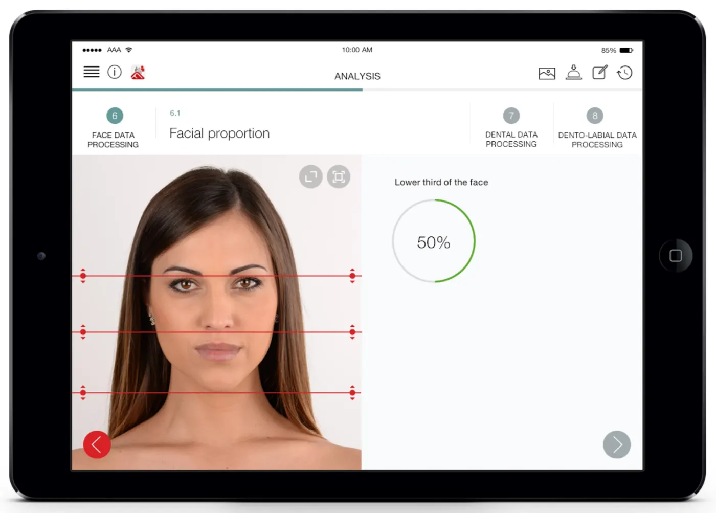 Tablet app screen 3