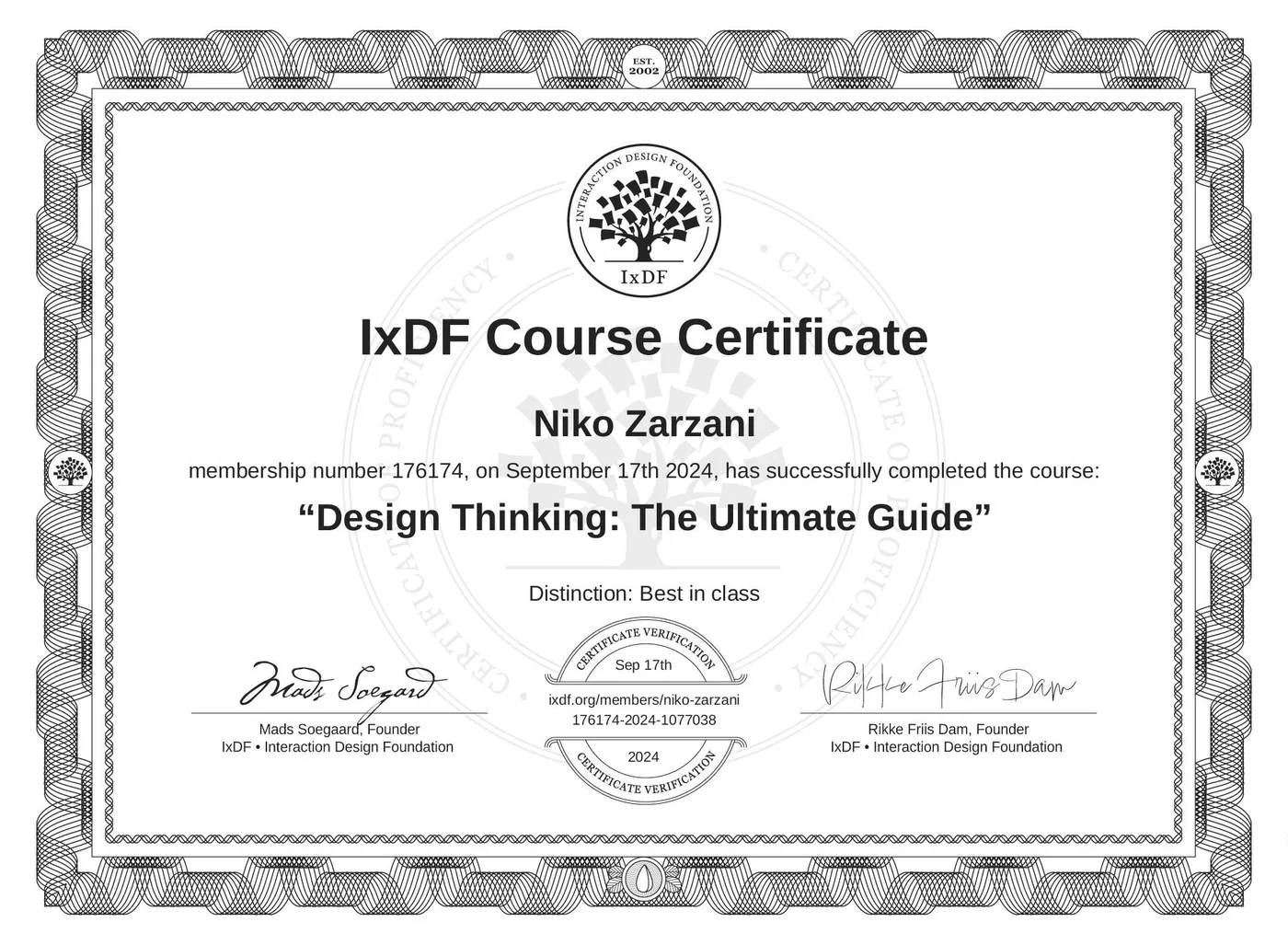 IxDF certificates — AI for Designers, UX Management, Accessibility, User Research and more 7